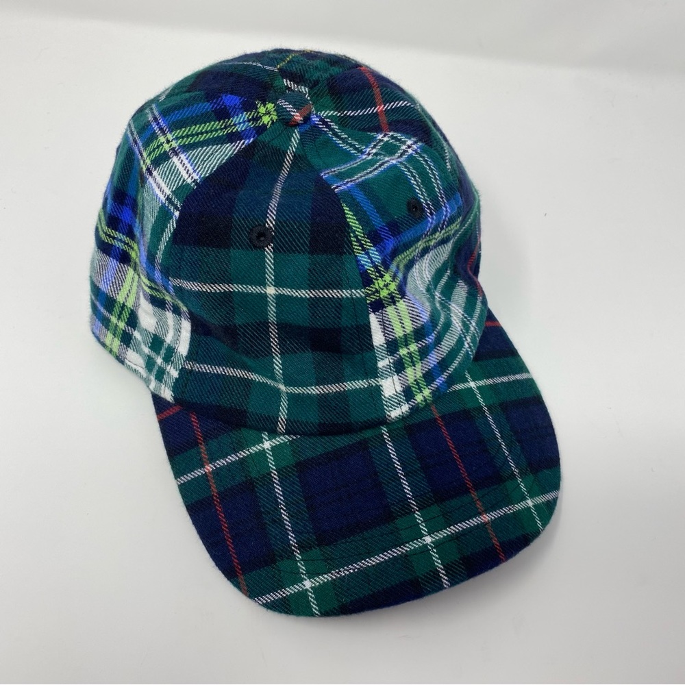Gap green plaid baseball hat